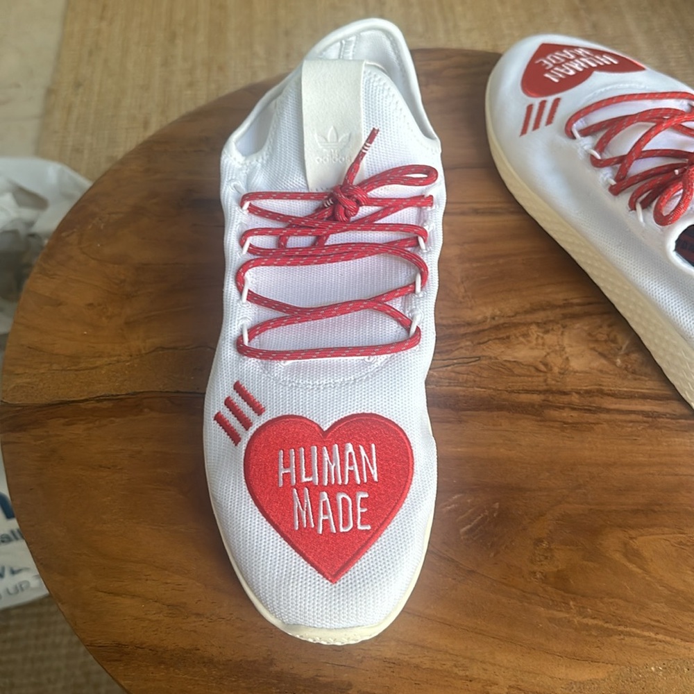 ADIDAS X HUMAN MADE X PHARRELL TENNIS HUMAN LOVE SHOE MEN'S SZ 13.5 NWT/NWOB - Picture 12 of 13
